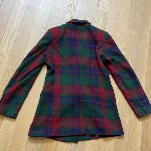 Reformation Double Breated Plaid Blazer Jacket - Picture 4 of 4